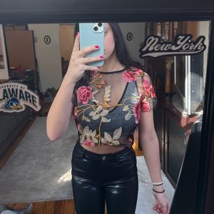 Princess Polly Sheer Crop Top